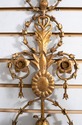70244: Pair French Empire Gold Leaf toleware Wall 