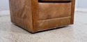 70224: STICKLEY Worn & Distressed Leather Club Cha