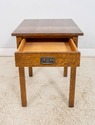 70231: STICKLEY Mission Oak 1 Drawer Lamp Table