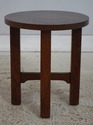 F74874: STICKLEY Antique Round Mission Oak Table