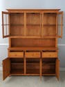 74870: Country Oak 2 Piece Stepback Cupboard Hutch