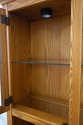 74870: Country Oak 2 Piece Stepback Cupboard Hutch