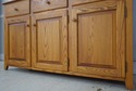 74870: Country Oak 2 Piece Stepback Cupboard Hutch