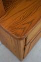 74870: Country Oak 2 Piece Stepback Cupboard Hutch