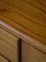 74870: Country Oak 2 Piece Stepback Cupboard Hutch