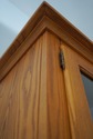 74870: Country Oak 2 Piece Stepback Cupboard Hutch