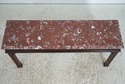 L74783: HENREDON Chippendale Marble Top Mahogany C