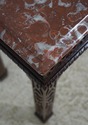 L74783: HENREDON Chippendale Marble Top Mahogany C