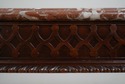 L74783: HENREDON Chippendale Marble Top Mahogany C