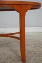 L74897: English Yew Wood Oval Coffee Cocktail Tabl