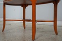 L74897: English Yew Wood Oval Coffee Cocktail Tabl