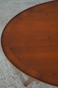 L74897: English Yew Wood Oval Coffee Cocktail Tabl
