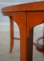 L74897: English Yew Wood Oval Coffee Cocktail Tabl
