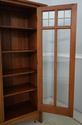 74801: STICKLEY 2 Door Mission Oak Leaded Door Boo