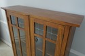 74801: STICKLEY 2 Door Mission Oak Leaded Door Boo