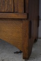 74801: STICKLEY 2 Door Mission Oak Leaded Door Boo