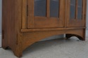 74801: STICKLEY 2 Door Mission Oak Leaded Door Boo