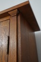 74801: STICKLEY 2 Door Mission Oak Leaded Door Boo