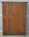 74801: STICKLEY 2 Door Mission Oak Leaded Door Boo