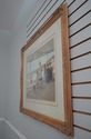 F74716: Framed French Print Figures On A Veranda B