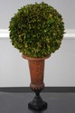 F74734: Pair Of WILDWOOD ACCENTS Topiary Urns