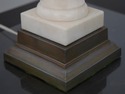 F74733: Vintage Brass & Alabaster Table Lamp