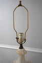 F74733: Vintage Brass & Alabaster Table Lamp
