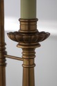 F74899: Pair DECORATIVE CRAFTS Tole Shade Brass La