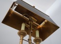 F74899: Pair DECORATIVE CRAFTS Tole Shade Brass La