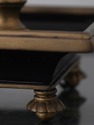 F74899: Pair DECORATIVE CRAFTS Tole Shade Brass La