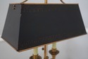 F74899: Pair DECORATIVE CRAFTS Tole Shade Brass La
