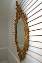 74819: Rococo Style Ornate Gold Frame Wall Mirror