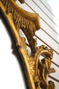 74819: Rococo Style Ornate Gold Frame Wall Mirror