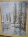 F74753: Pair Framed & Matted Meadow & Tree Scene P