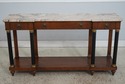 74808: JOHN WIDDICOMB Vintage Walnut Marble Top Fr