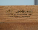 74808: JOHN WIDDICOMB Vintage Walnut Marble Top Fr
