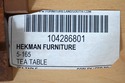 74923: HEKMAN Flame Mahogany Occasional Tea Table