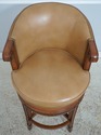 74896: Set Of 4 HANCOCK & MOORE Leather Swivel Cou