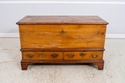LF70000: Antique Hand Made 2 Drawer Oak Lidded Bla