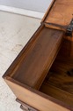 LF70000: Antique Hand Made 2 Drawer Oak Lidded Bla