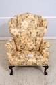 L69988: Pair Of ETHAN ALLEN Rolled Arm Wingback Ch