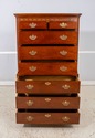 69959: BAKER Mahogany Chippendale Style Chest On C