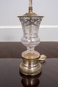 F69948: Pair Of Regency Cut Glass & Silver Plate T