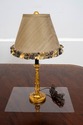 F69986: Pair Of Regency Gold Gilt & Ebony Candlest