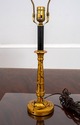 F69986: Pair Of Regency Gold Gilt & Ebony Candlest