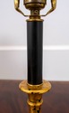 F69986: Pair Of Regency Gold Gilt & Ebony Candlest