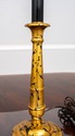 F69986: Pair Of Regency Gold Gilt & Ebony Candlest