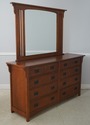 F64878EC: BASSETT Mission Oak Arts & Crafts Dresse