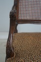 70013: Pair French Louis XV Cheetah Print Cane Bac