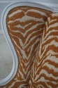 70011: Pair French Style Modern Zebra Print Uphols